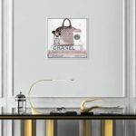 Blush and Make Up Brush – Graphic Art on Canvas - Chic Decora