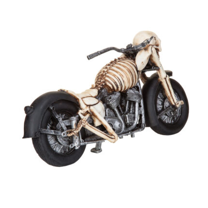 Bone Chillin Skeleton Motorcycle Figurine - Chic Decora