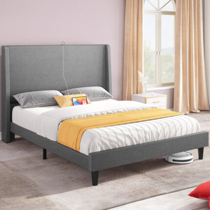 Borth Upholstered Bed - Chic Decora