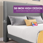 Borth Upholstered Bed - Chic Decora