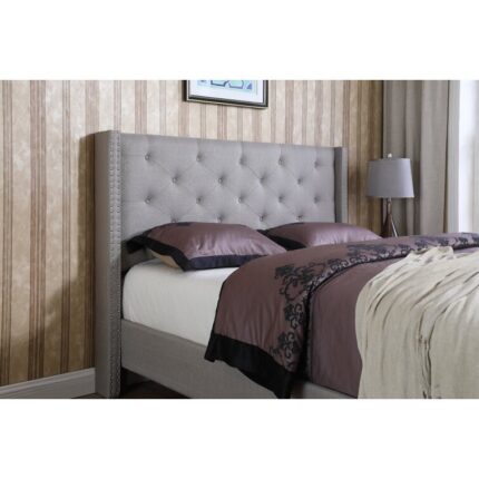 Boswell Upholstered Wingback Bed - Chic Decora