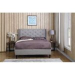 Galina Upholstered Wingback Bed - Chic Decora