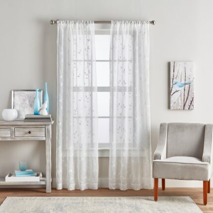 Guildford Polyester Curtain Pair (Set of 2) - Chic Decora