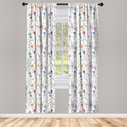 Richardson Cotton Semi Sheer Curtain Pair (Set of 2) - Chic Decora