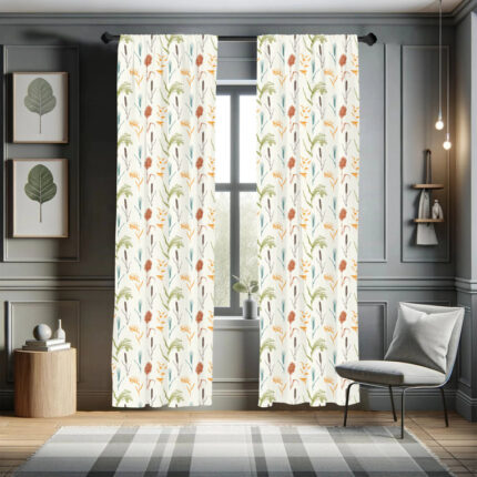 Nicole Miller New York Sawyer Cotton Blend Grommet Top Light Filtering Curtain Panels (Set of 2) - Chic Decora