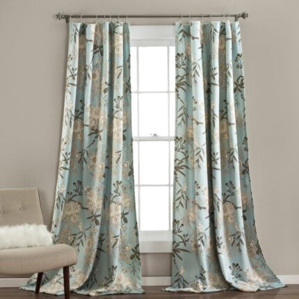 Glacier Solid Sheer Rod Pocket Curtain Panels (Set of 2) - Chic Decora