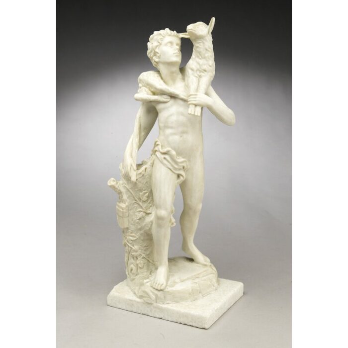 Boy Carrying Lamb Figurine - Chic Decora