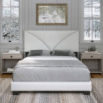 Charlat Upholstered Faux Leather Platform Bed - Chic Decora