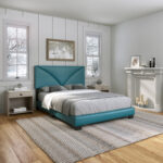 Boyd Sleep Cornerstone Upholstered Faux Leather Platform Bed - Chic Decora