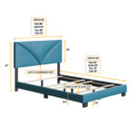 Boyd Sleep Cornerstone Upholstered Faux Leather Platform Bed - Chic Decora