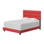 Luxembourg Upholstered Faux Leather Platform Bed - Chic Decora