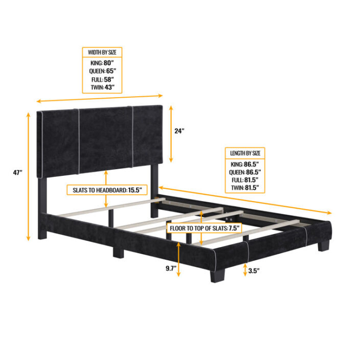 Boyd Sleep Reunion Upholstered Velvet Platform Bed - Chic Decora