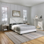 Boyd Sleep Rochelle Queen Upholstered Linen Platform Bed - Chic Decora