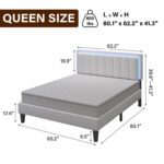 Breella Unfinished Vegan Leather Platform Bed - Chic Decora