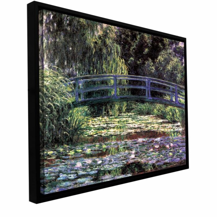 Bridge at Sea Rose Pond by Claude Monet Graphic Art on Canvas - Chic Decora