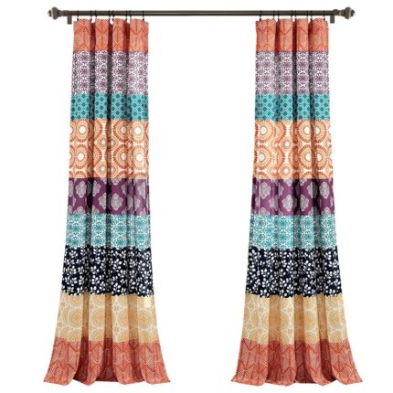 Bridgelands Polyester Semi Sheer Curtain Pair (Set of 2) - Chic Decora