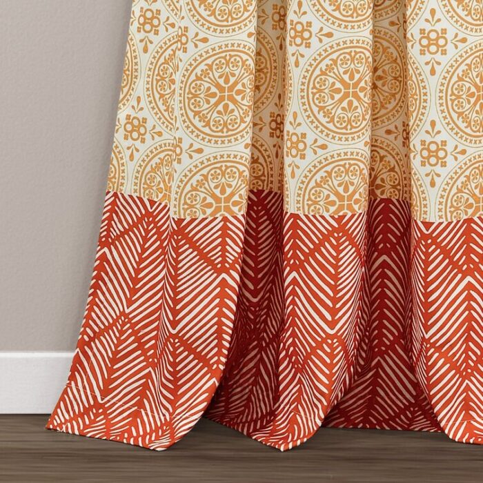 Bridgelands Polyester Semi Sheer Curtain Pair (Set of 2) - Chic Decora