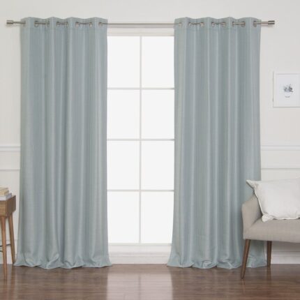 Polyester Semi Sheer Curtain Pair (Set of 2) - Chic Decora