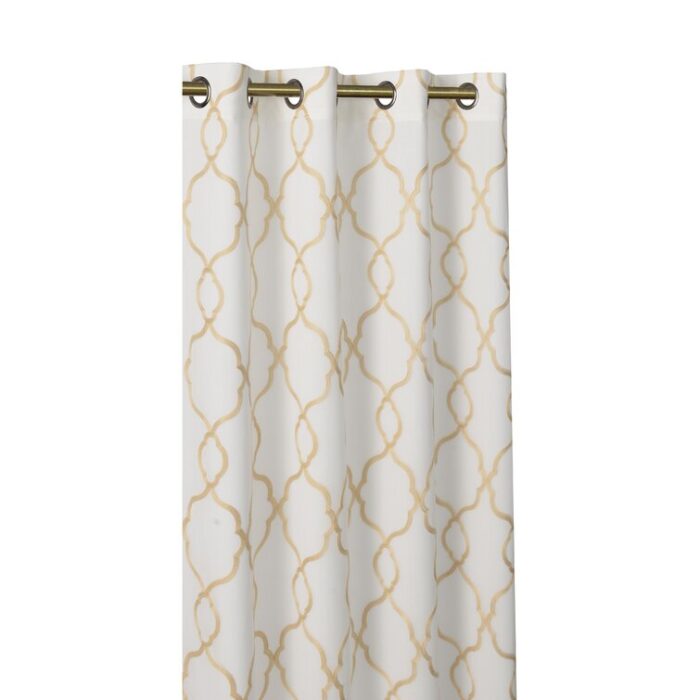 Brigit Polyester Semi Sheer Curtain Pair (Set of 2) - Chic Decora