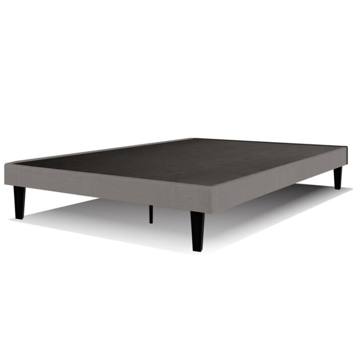 Brin 14″ Upholstered Platform Bed with Solid Deck - Chic Decora