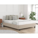 Brin Upholstered Bed Frame (Additional Mattress Support Required) - Chic Decora