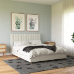 Brittany Upholstered Platform Bed - Chic Decora