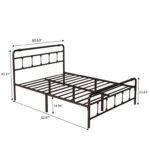 Bromleigh Metal Platform Bed - Chic Decora