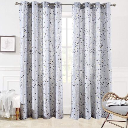 Aashriya Cotton Blend Sheer Curtain Pair (Set of 2) - Chic Decora