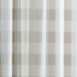 Buffalo Plaid Polyester Semi Sheer Curtain Pair (Set of 2) - Chic Decora