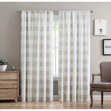 Paeyton Cotton Blackout Curtain Pair (Set of 2) - Chic Decora