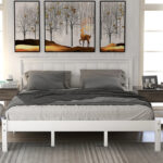 Buhr Wood Platform Bed With Headboard - Chic Decora