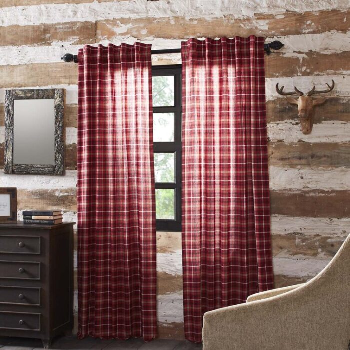 Burley Cotton Room Darkening Curtain Pair (Set of 2) - Chic Decora