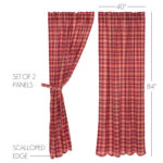 Burley Cotton Room Darkening Curtain Pair (Set of 2) - Chic Decora