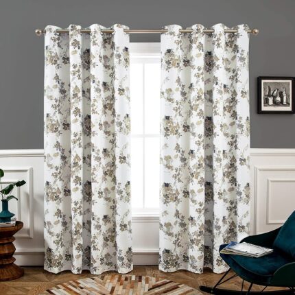 Polyester Sheer Curtain Pair (Set of 2) - Chic Decora