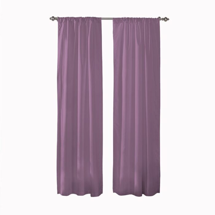 Cadenza Microfiber Rod Pocket Panel Pair (2 Panels) (Set of 2) - Chic Decora