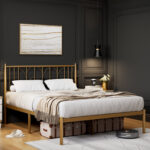 Cahilly Metal Slat Bed - Chic Decora