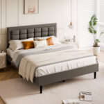 Caldarelli Upholstered Platform Bed - Chic Decora