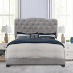 Caliopia Upholstered Standard Bed - Chic Decora