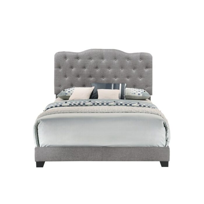 Caliopia Upholstered Standard Bed - Chic Decora