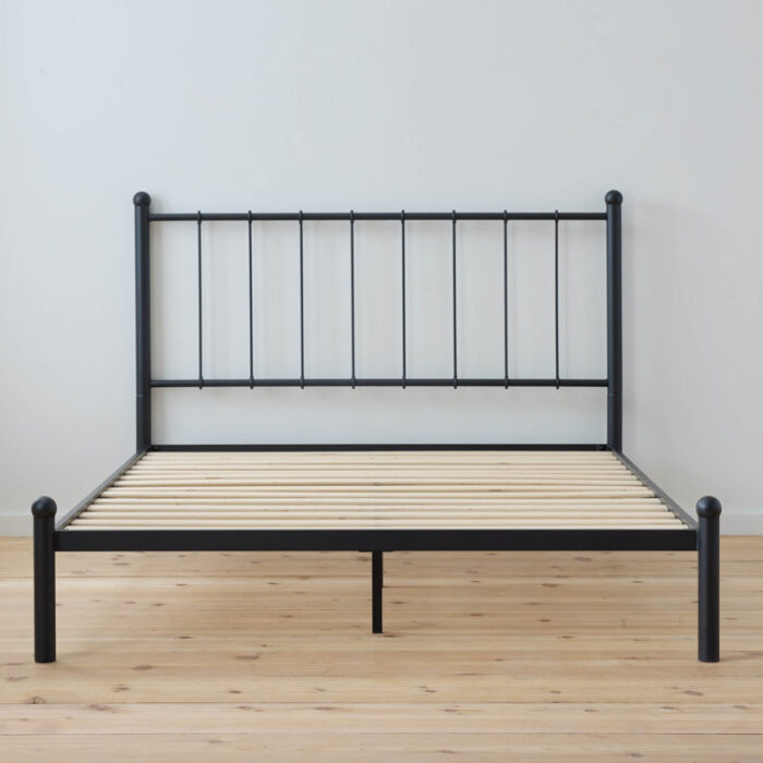 Calista Metal Slat Headboard Bed - Chic Decora