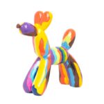 Calkins Plus Graffiti Resin Dog Sculpture – 12″ tall - Chic Decora