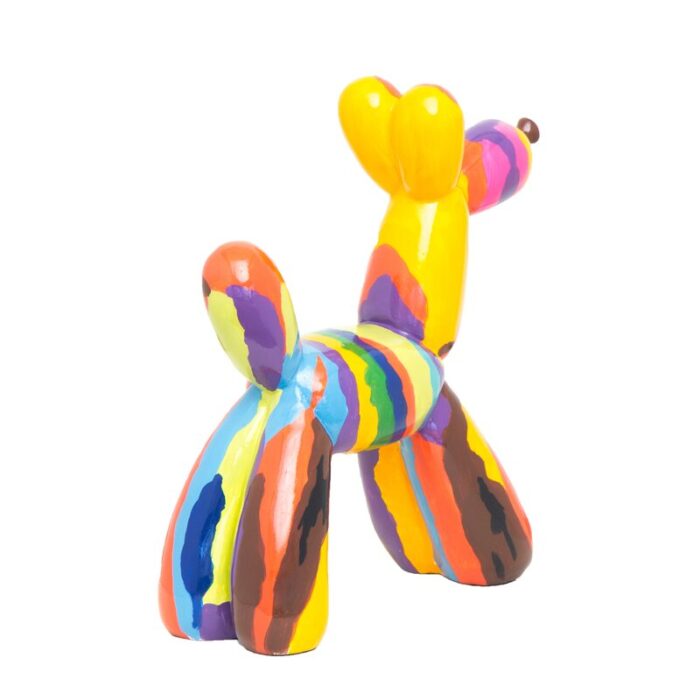 Calkins Plus Graffiti Resin Dog Sculpture – 12″ tall - Chic Decora