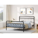 Callium Metal Platform Bed - Chic Decora