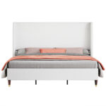 Cameren Upholstered Platform Bed - Chic Decora