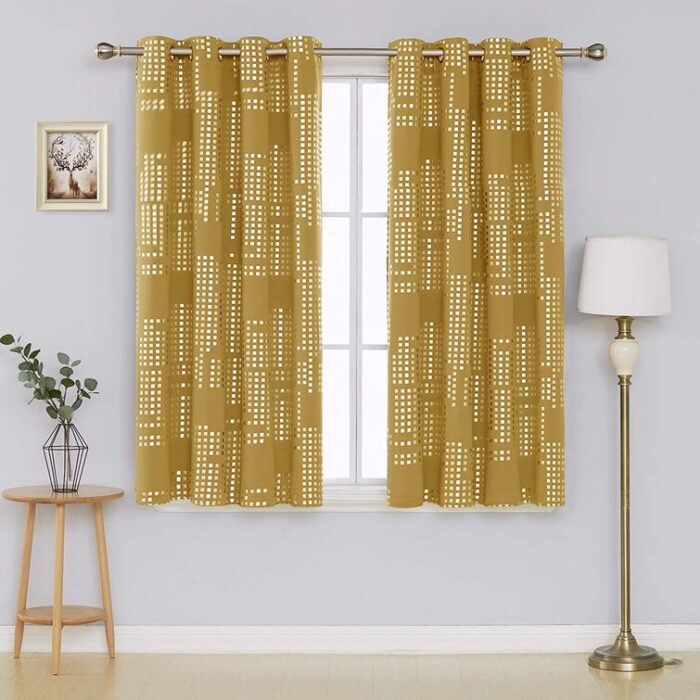 Carmacmoin Striped Blackout Thermal Curtain Panels (Set of 2) - Chic Decora