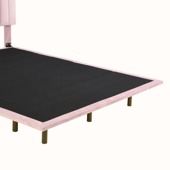 Carmedie Upholstered Platform Bed - Chic Decora