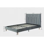 Carmesa Upholstered Platform Bed - Chic Decora