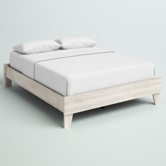 Carolyna Low Profile Wood Platform Bed - Chic Decora