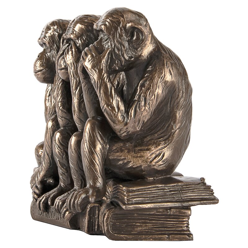 Carraway Hear, See, Speak No Evil Monkey Trio Figurine - Chic Decora