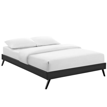 Carson Carrington Storfors Wood Queen-size Platform Bed with Round Splayed Legs - Chic Decora